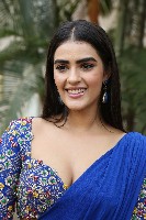 Kavya Thapar Blue Saree Photos